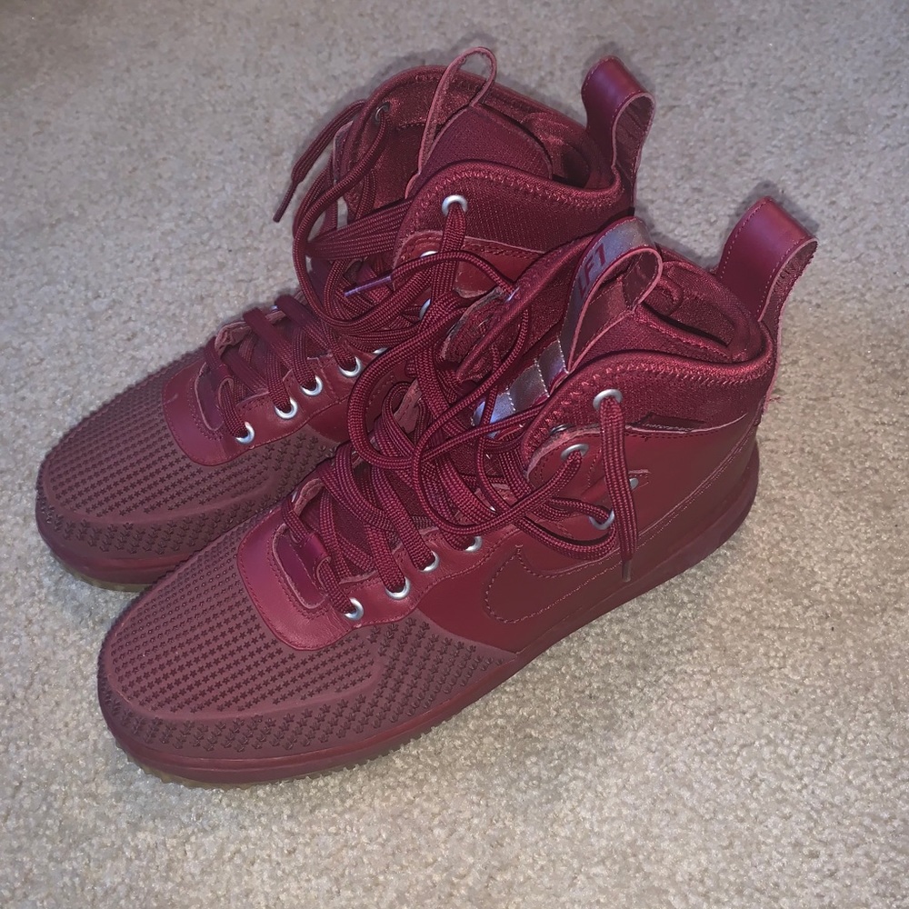 Air Force one high lunar duck boot team red